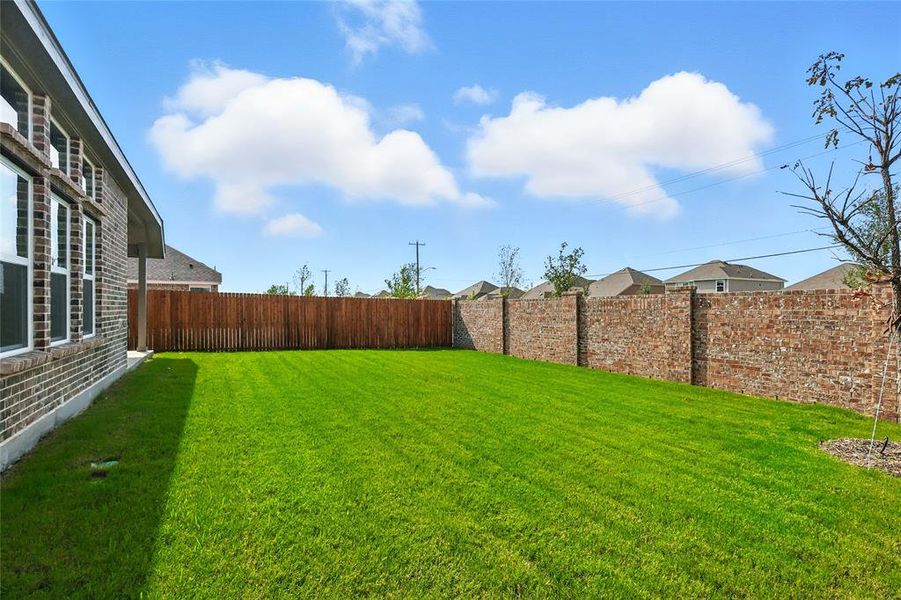 View of fenced backyard View of fenced backyard