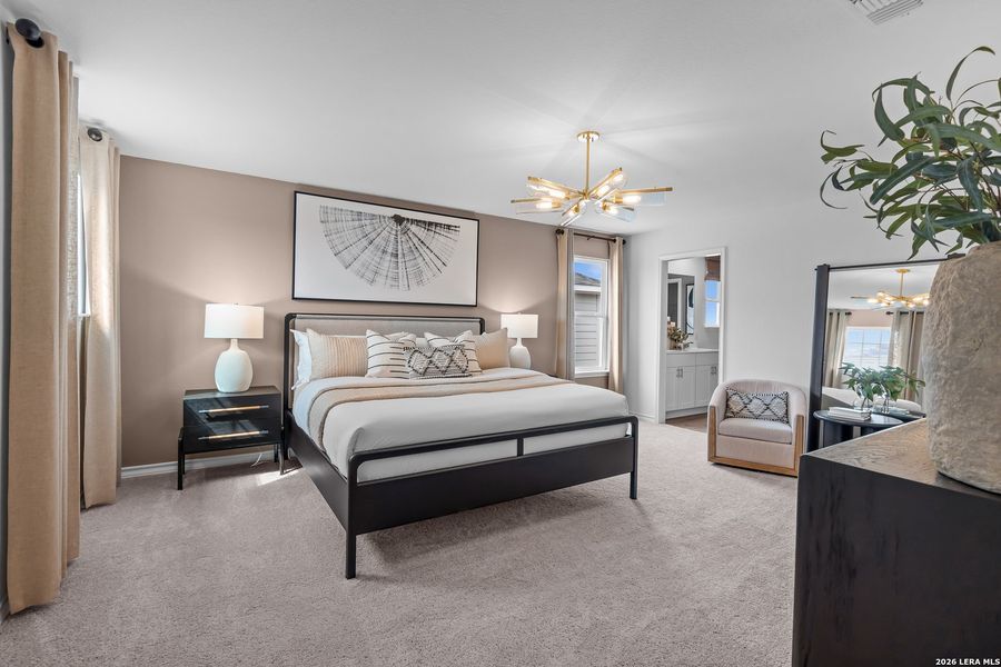 Furnished interior view inside a new home in , San Antonio (Image 29).