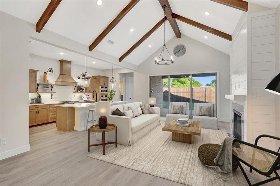 Furnished interior view inside a new home in Sterling Greene, Arlington (Image 8).