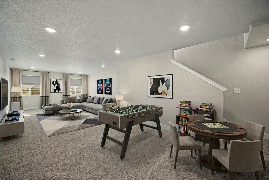 Furnished interior view inside a new home in Ridge at Lorson Ranch, Colorado Springs (Image 17). Furnished interior view inside a new home in Ridge at Lorson Ranch, Colorado Springs (Image 17).