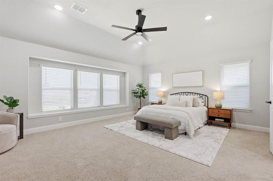 Furnished interior view inside a new home in Union Park, Little Elm (Image 7). Furnished interior view inside a new home in Union Park, Little Elm (Image 7).