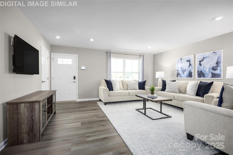 Furnished interior view inside a new home in Bozardt Farms, Charlotte (Image 8).