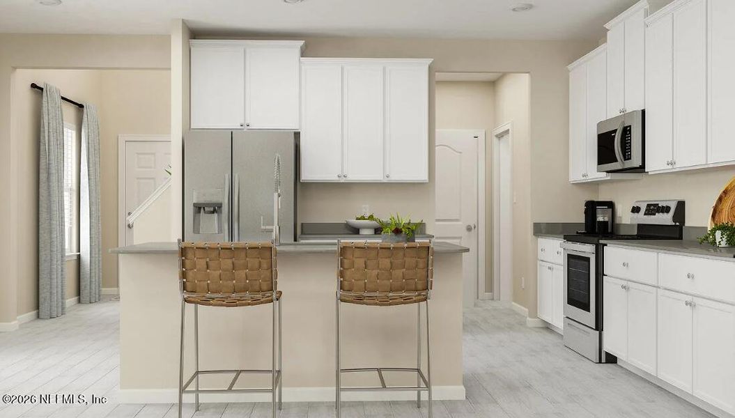 Furnished interior view inside a new home in Avalon Woods, Jacksonville (Image 5).