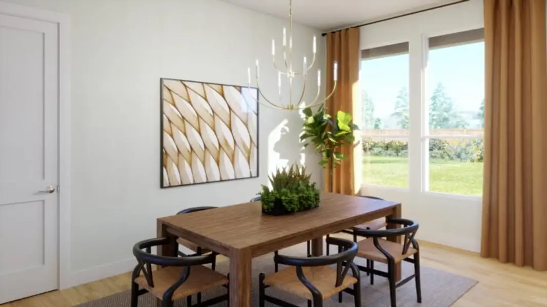 Furnished interior view inside a new home in Uptown Celina, Celina (Image 2).