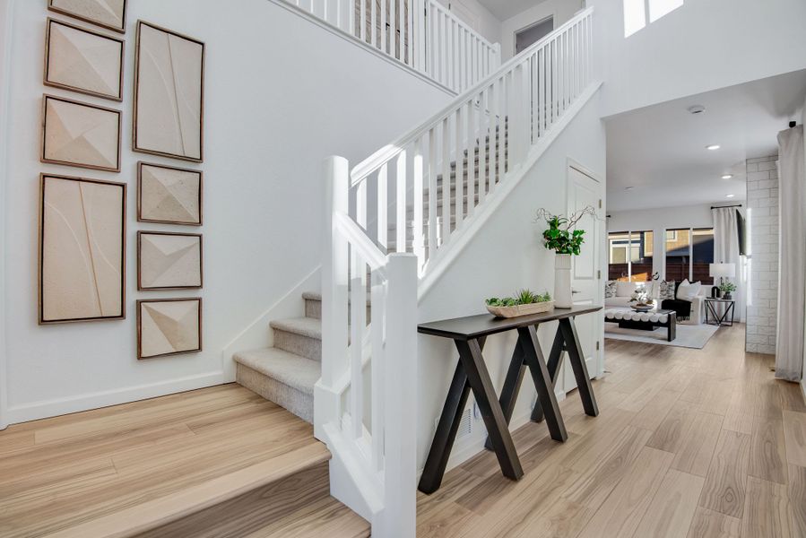 Furnished interior view inside a new home in Reunion, Commerce City (Image 30).