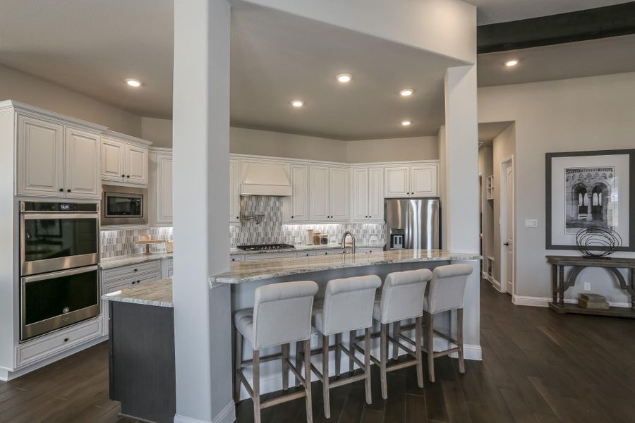 Furnished interior view inside a new home in Valencia: Hilltop Collection, Manvel (Image 9).