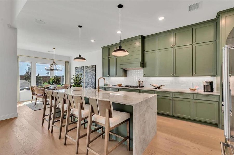 Furnished interior view inside a new home in Trinity Falls 60, McKinney (Image 6).