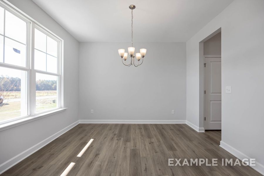 Representative unfurnished interior of a home built from the The Ash by Davidson Homes LLC in Retreat at North Main, Lillington (Image 33).