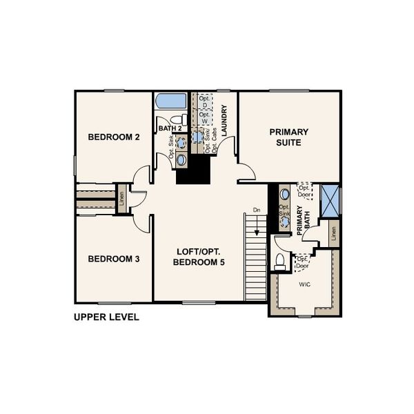 2D floor plan layout for the 9 by Century Communities in Village at Sundance, Buckeye, AZ (Image 3).
