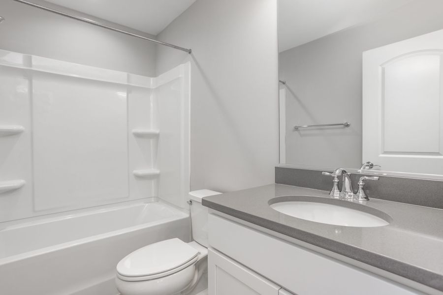 Representative furnished interior of a home built from the Kingston by Keystone Homes NC in Weybridge, Burlington (Image 17).