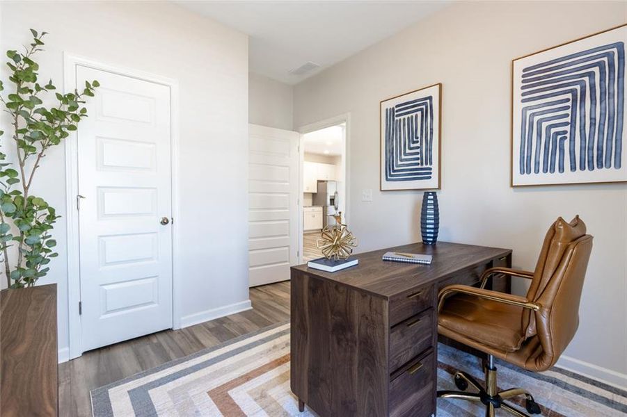 Furnished interior view inside a new home in The Andros, Dalton (Image 14).