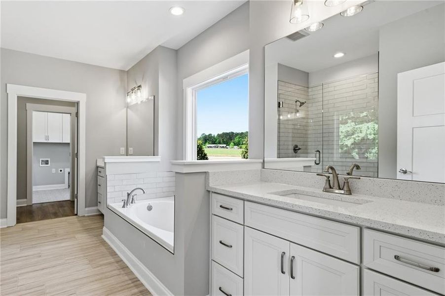 Furnished interior view inside a new home in , Monroe (Image 7).
