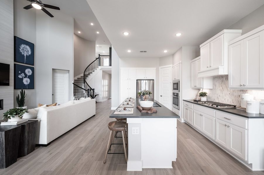 Representative furnished interior of a home built from the Verdin by Tri Pointe Homes in Pecan Ridge, Fulshear (Image 46).