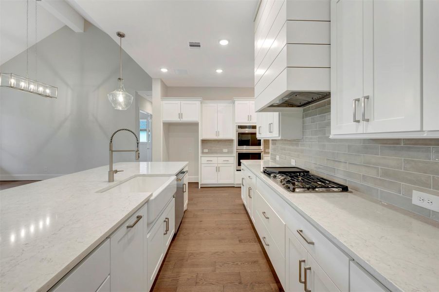 Furnished interior view inside a new home in The Woodlands Hills 70’, Willis (Image 11).