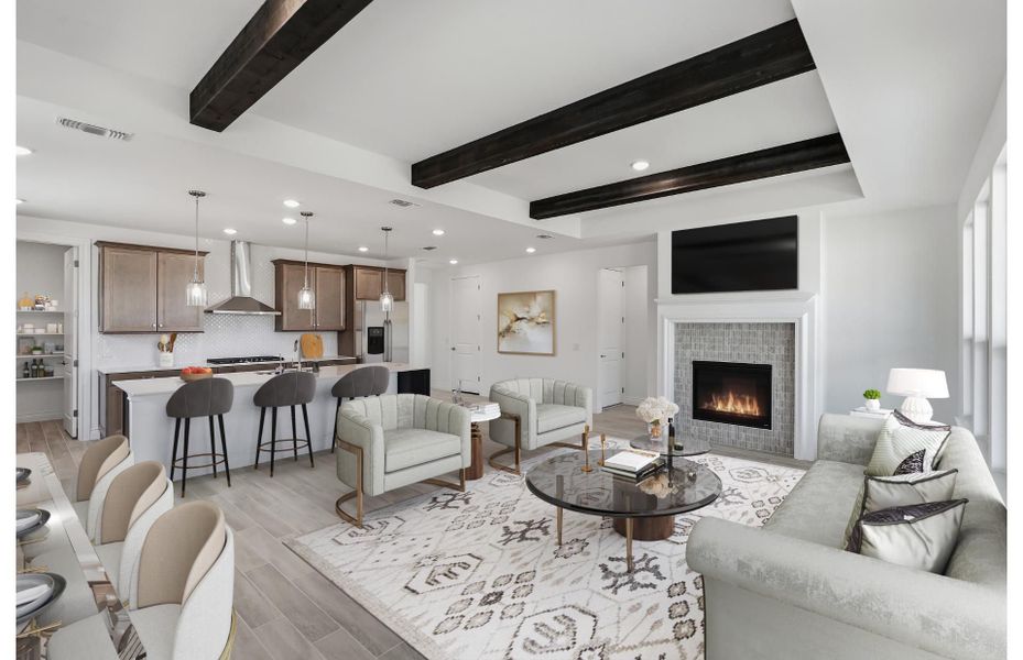 Furnished interior view inside a new home in Del Webb New Braunfels at Veramendi, New Braunfels (Image 6).