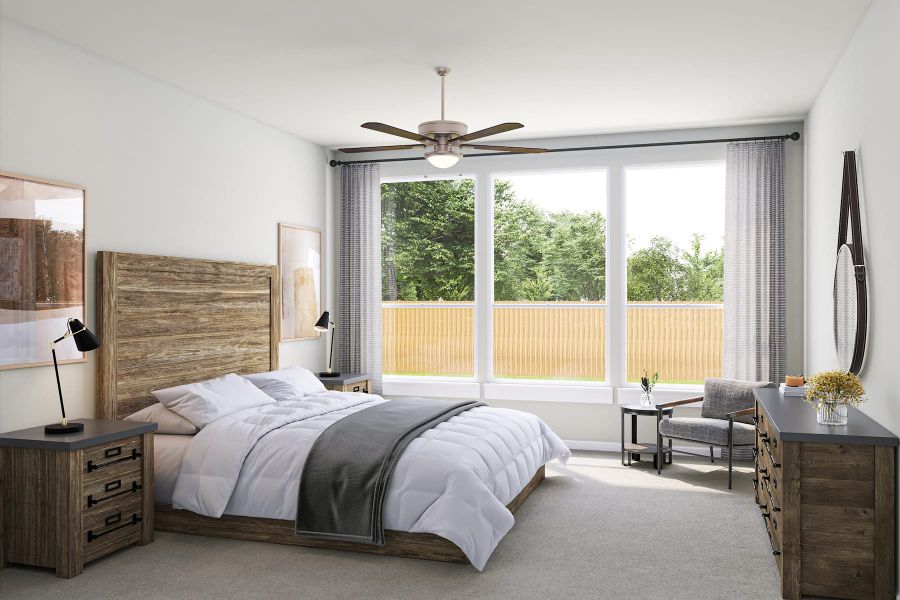 Furnished interior view inside a new home in Lariat, Liberty Hill (Image 12).