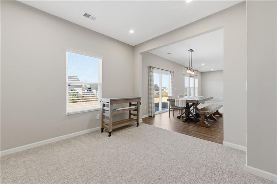 Furnished interior view inside a new home in Twin Lakes, Hoschton (Image 28).