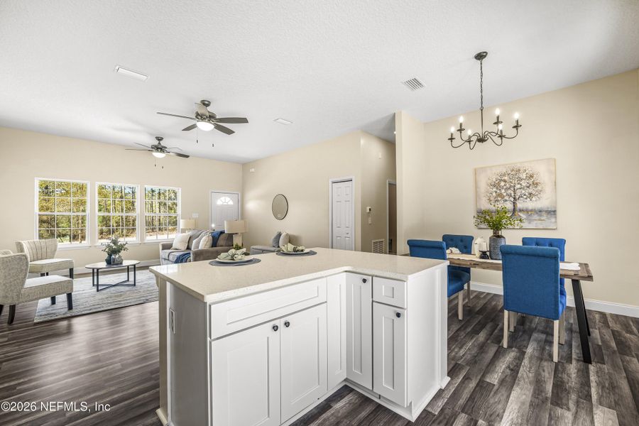 Furnished interior view inside a new home in , Keystone Heights (Image 40).