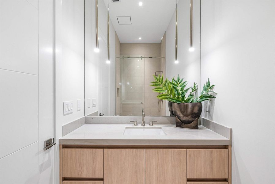 Furnished interior view inside a new home in , Delray Beach (Image 52).