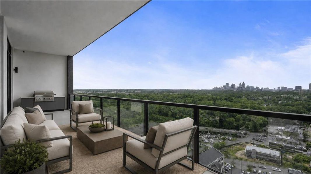 Exterior details and patio area of a home in The Dillon Buckhead, Atlanta (Image 25). Exterior details and patio area of a home in The Dillon Buckhead, Atlanta (Image 25).