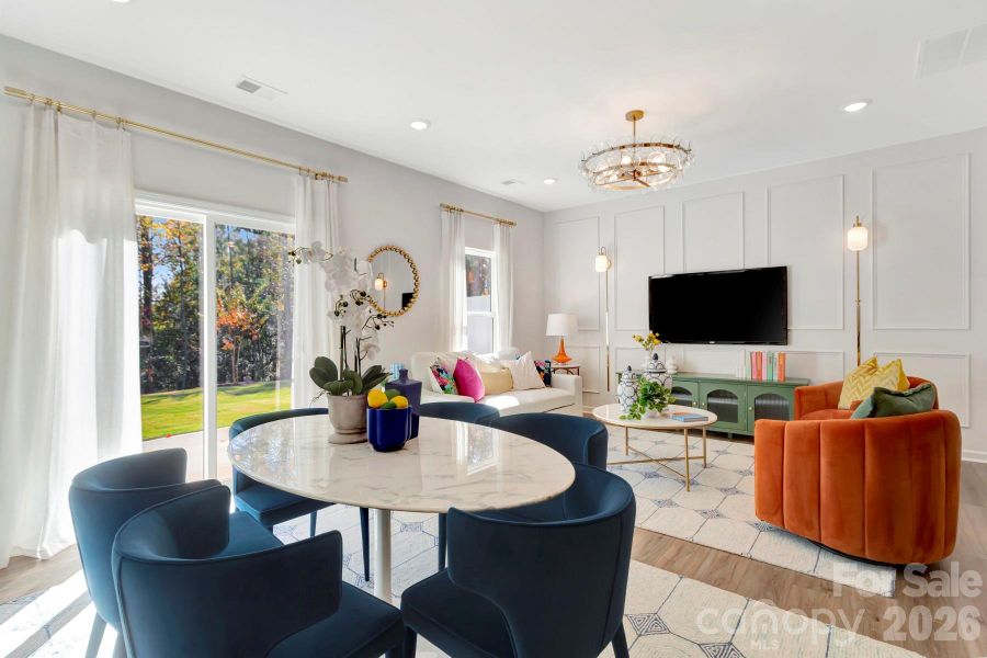 Breakfast area and family room