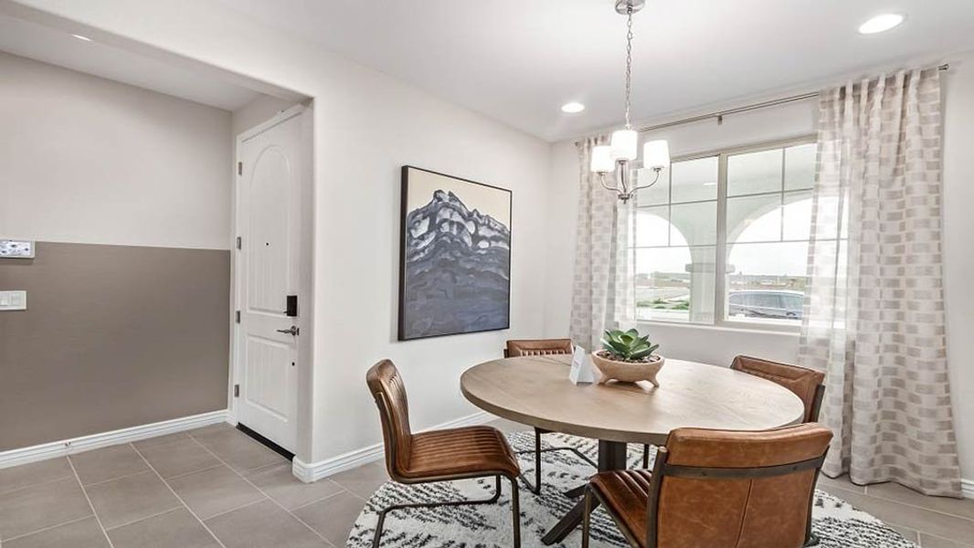 Representative furnished interior of a home built from the Hudson by Taylor Morrison in Paradisi Encore Collection, Surprise (Image 3). Representative furnished interior of a home built from the Hudson by Taylor Morrison in Paradisi Encore Collection, Surprise (Image 3).