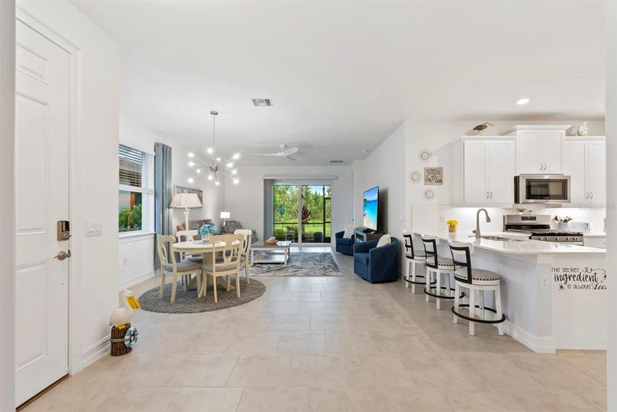 Furnished interior view inside a new home in , Punta Gorda (Image 8).