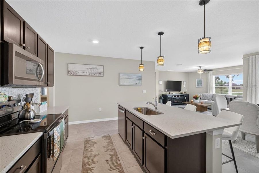 Furnished interior view inside a new home in , San Antonio (Image 17). Furnished interior view inside a new home in , San Antonio (Image 17).