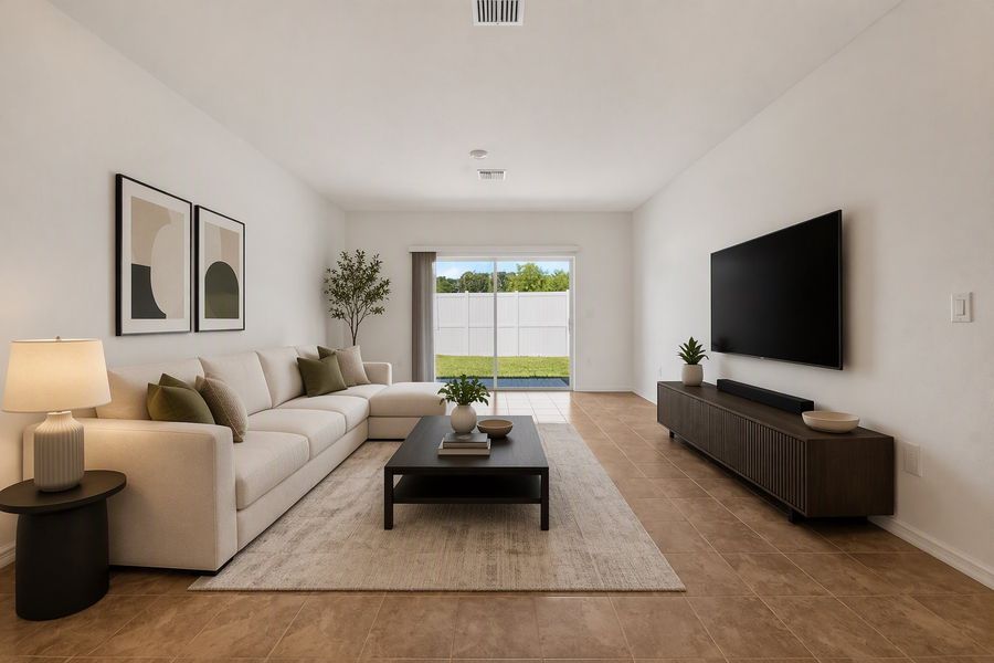 Representative furnished interior of a home built from the Oleander by Taylor Morrison in Coopers Meadow, Jacksonville (Image 4).