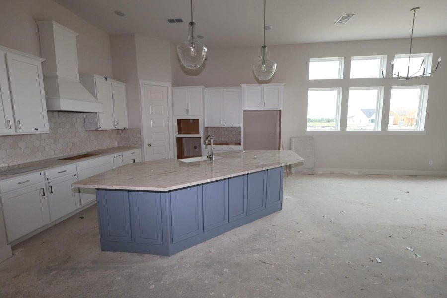 In-progress construction of a new home in Bridgeland Central: Emerald Heights - Enclave Row Collection, Cypress, TX (Image 6).