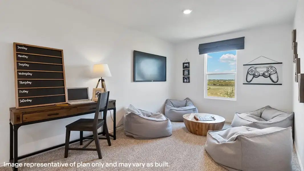 Furnished interior view inside a new home in Milo Farms, Needville (Image 12).
