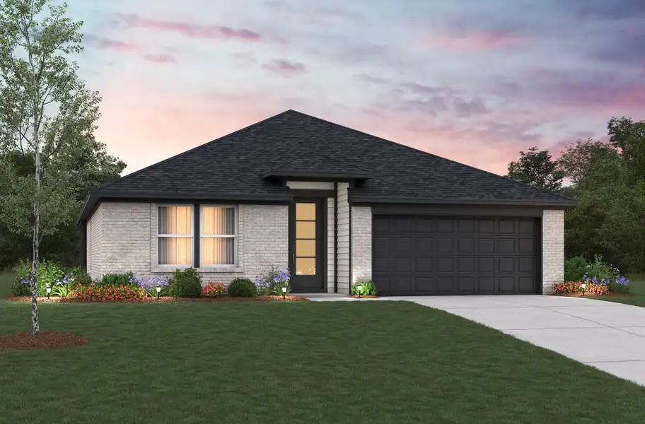 Representative exterior photo of a completed home built from the Allegheny by Beazer Homes in Sorella, Tomball, TX (Image 2).