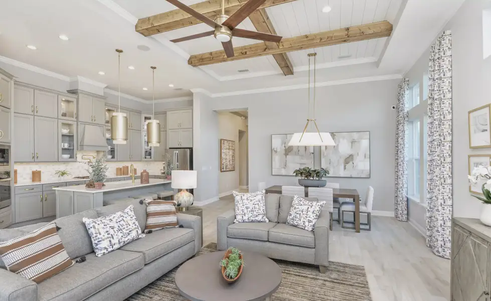 Furnished interior view inside a new home in SilverLeaf, St. Augustine (Image 29). Furnished interior view inside a new home in SilverLeaf, St. Augustine (Image 29).