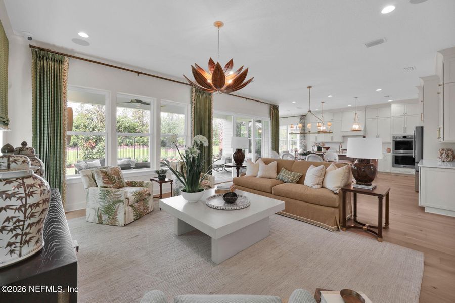 Furnished interior view inside a new home in Mariposa at EverRange 40' Series, Jacksonville (Image 16).