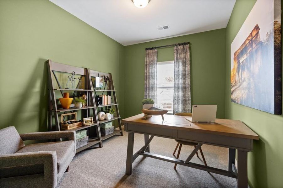 Furnished interior view inside a new home in Allen Manor, Hoschton (Image 35).