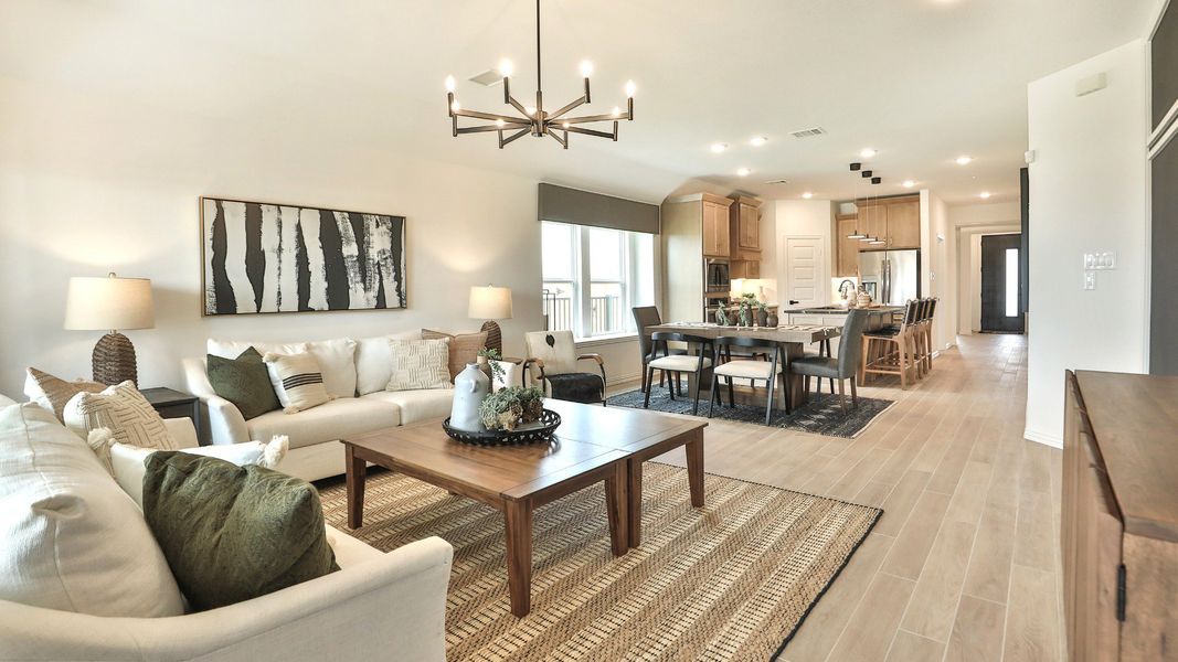 Furnished interior view inside a new home in Bridgeland Creekland Village, Cypress (Image 12).