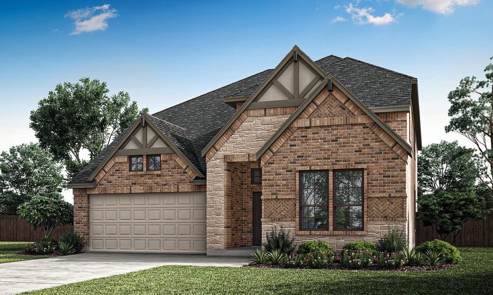 Representative exterior photo of a completed home built from the Richardson by Pacesetter Homes in Park Hills, Rockwall, TX (Image 19). Representative exterior photo of a completed home built from the Richardson by Pacesetter Homes in Park Hills, Rockwall, TX (Image 19).