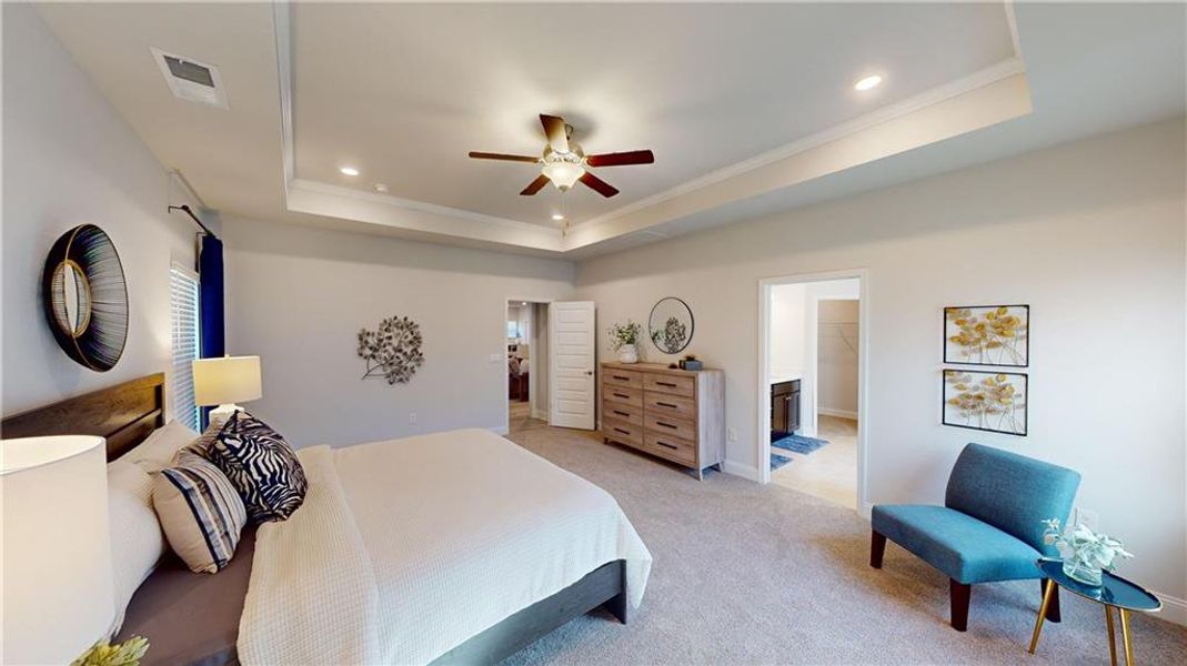 Furnished interior view inside a new home in Holliday Pass, Griffin (Image 6). Furnished interior view inside a new home in Holliday Pass, Griffin (Image 6).