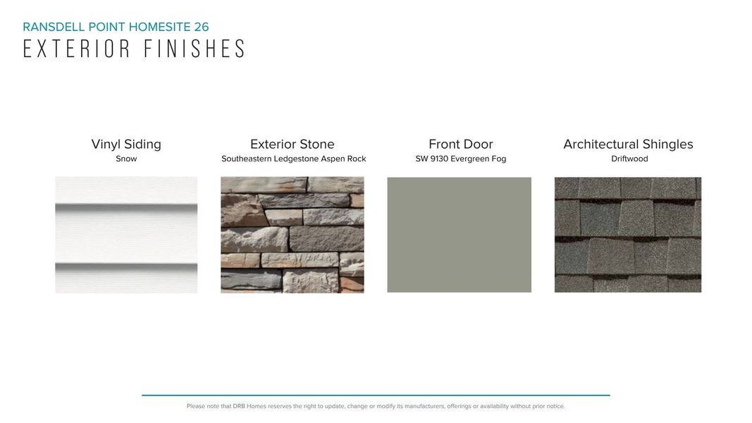 Sample of building materials used in homes in Ransdell Pointe, Spartanburg (Image 19). Sample of building materials used in homes in Ransdell Pointe, Spartanburg (Image 19).