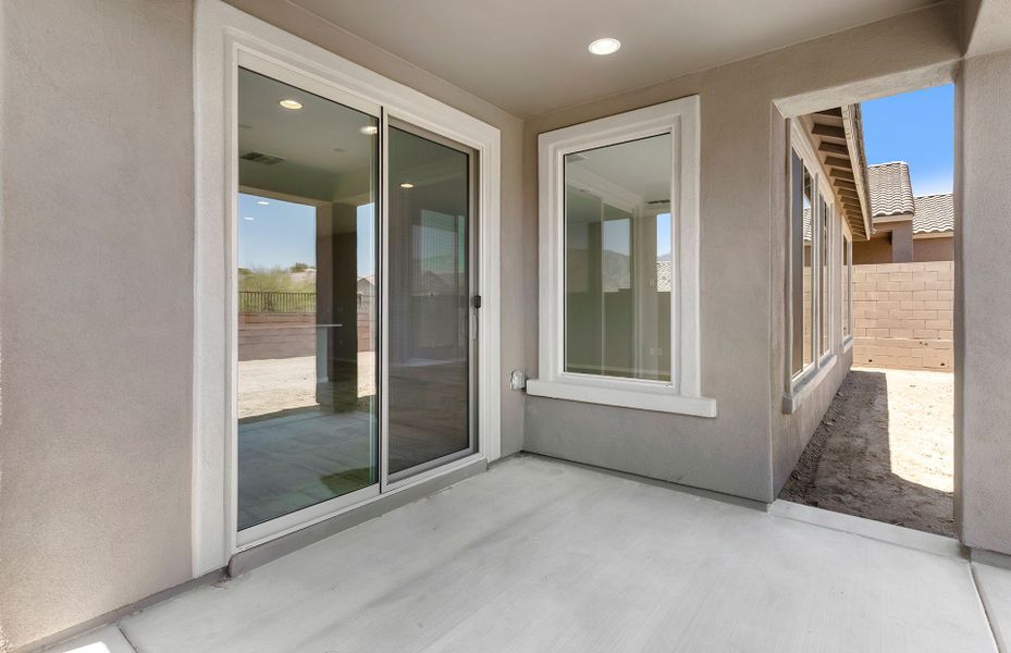 Exterior details and patio area of a home in Vistoso Canyon Estates, Oro Valley (Image 3). Exterior details and patio area of a home in Vistoso Canyon Estates, Oro Valley (Image 3).