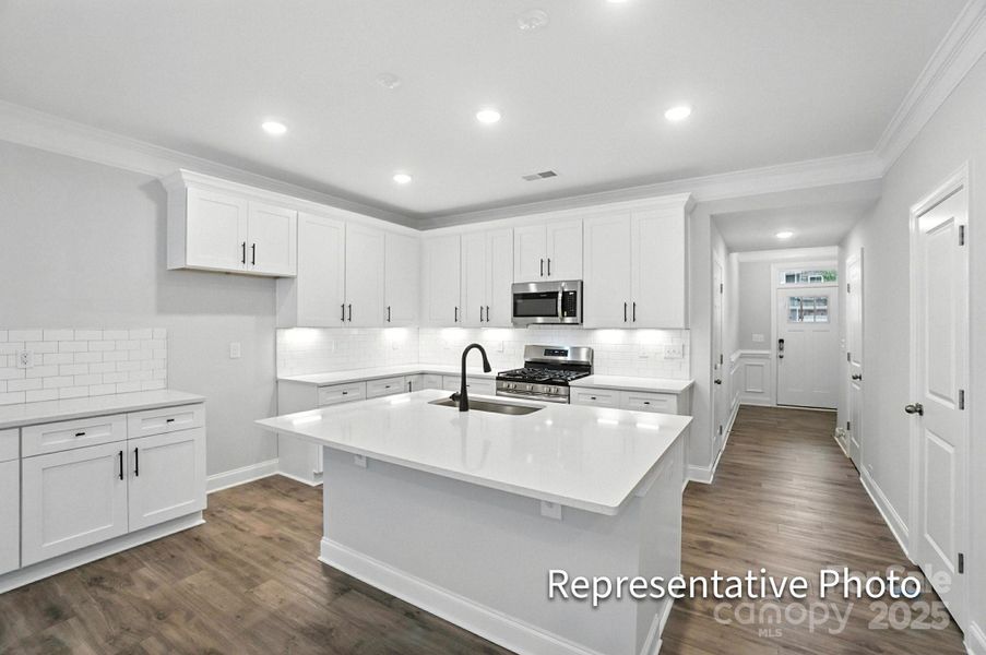 Furnished interior view inside a new home in Harrisburg Village Townhomes, Harrisburg (Image 12).