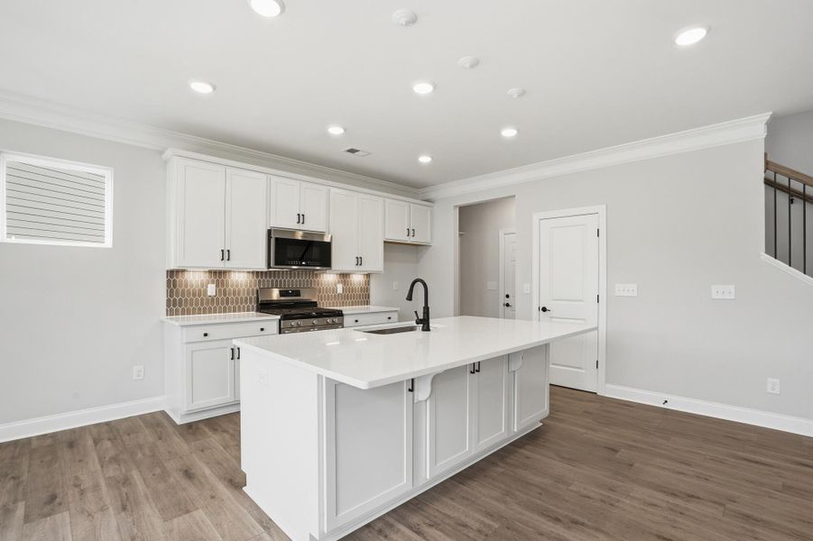 Furnished interior view inside a new home in Villas at Prestwick, Mooresville (Image 8).