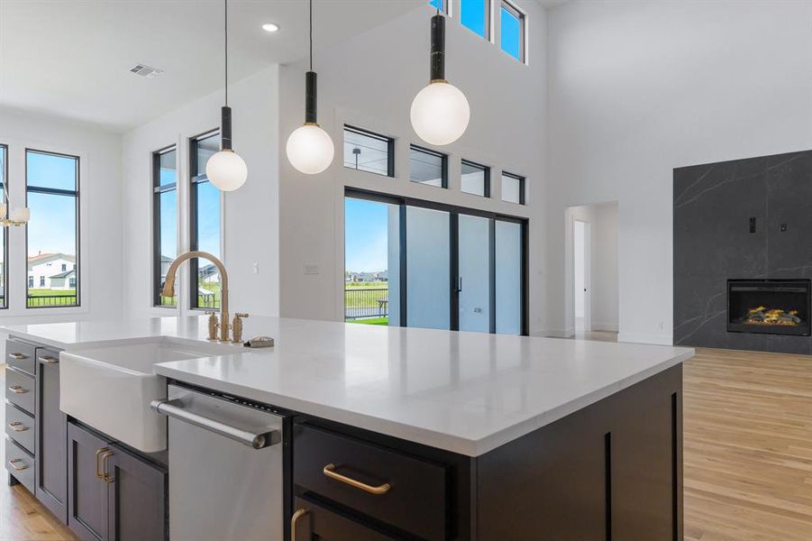 Furnished interior view inside a new home in The Resort on Eagle Mt. Lake, Fort Worth (Image 8). Furnished interior view inside a new home in The Resort on Eagle Mt. Lake, Fort Worth (Image 8).