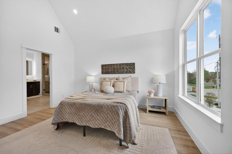 Furnished interior view inside a new home in , Houston (Image 37).