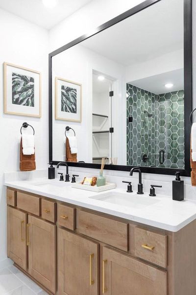 Furnished interior view inside a new home in Brookewater, Rosenberg (Image 6).