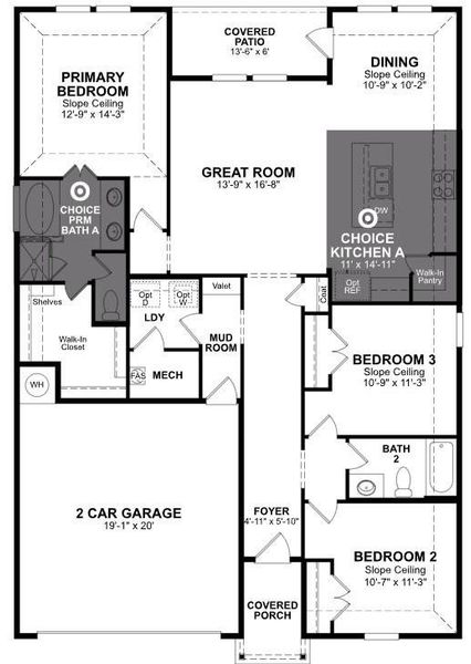 Beazer Homes Wildcat Ranch Sierra floorplan.