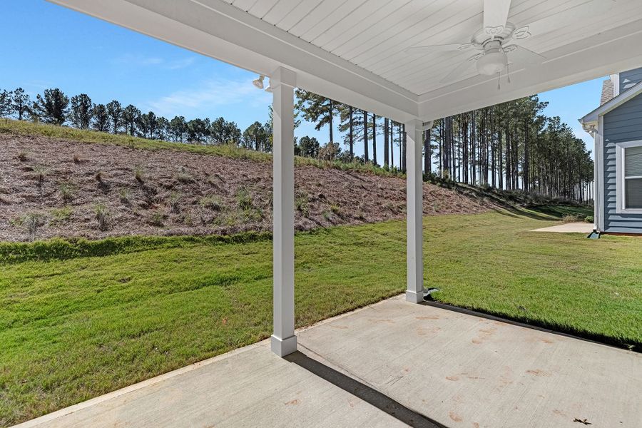 Exterior details and patio area of a home in Edgewater - The Links, Lancaster (Image 3). Exterior details and patio area of a home in Edgewater - The Links, Lancaster (Image 3).