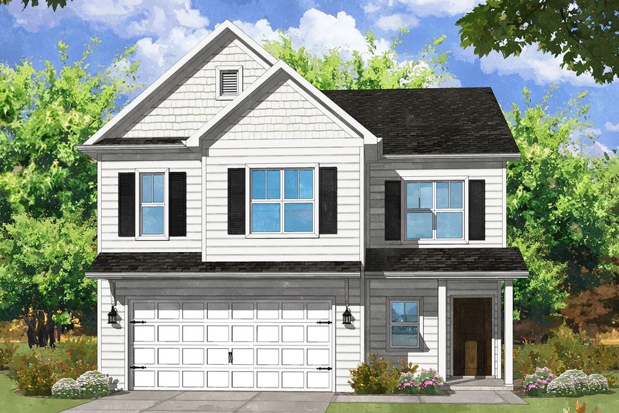 Representative rendering of the exterior for the Adams by Center Park Homes (Image 5).