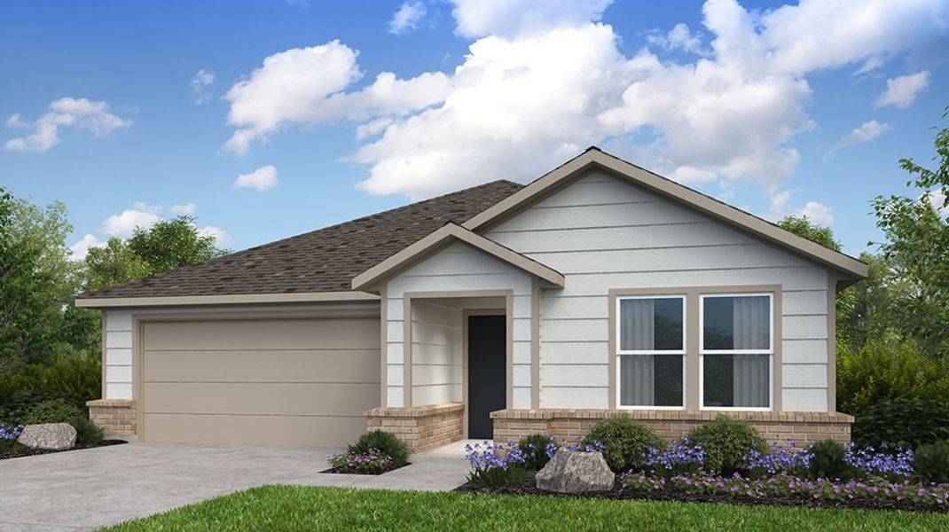 Representative exterior photo of a completed home built from the Kyle by Taylor Morrison in River Ridge, Crandall, TX (Image 1).