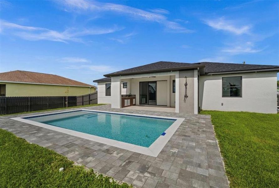 Exterior details and patio area of a home in , Cape Coral (Image 30). Exterior details and patio area of a home in , Cape Coral (Image 30).